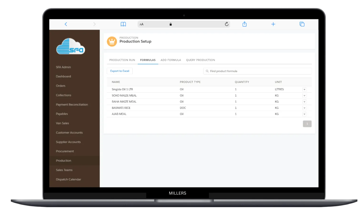 Millers Solution Overview