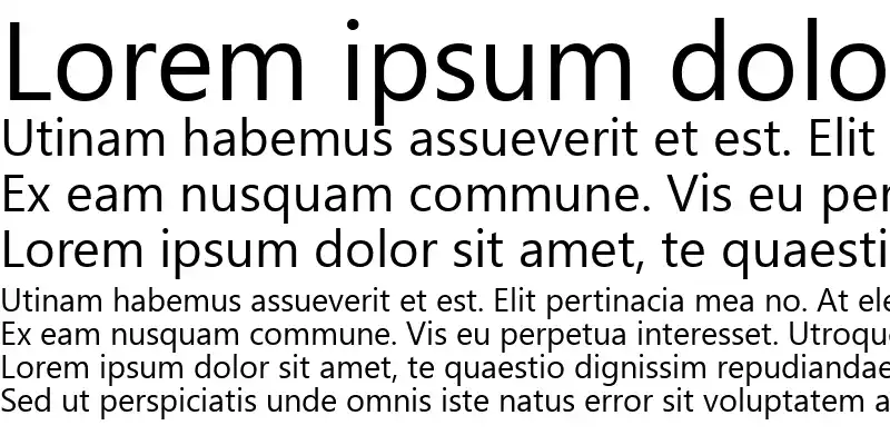 Segoe WP Light — SFA body typeface